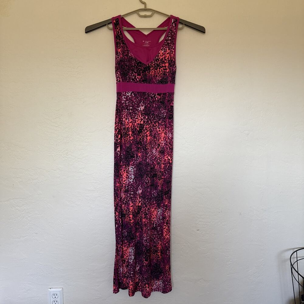 Tek Gear Drytek maxi long sports athletic dress sz M pinks orange black